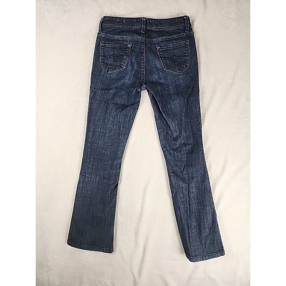 Vintage Guess Jeans Womens Boot Cut Blue Denim Purple Button size 26 Y2K - Picture 6 of 12